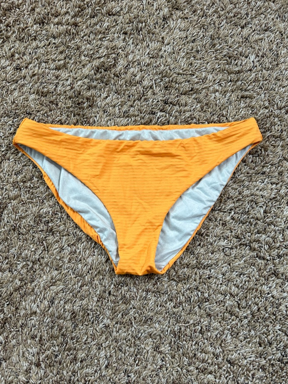 Patagonia Nanogrip Orange Ribbed Bikini Bottom